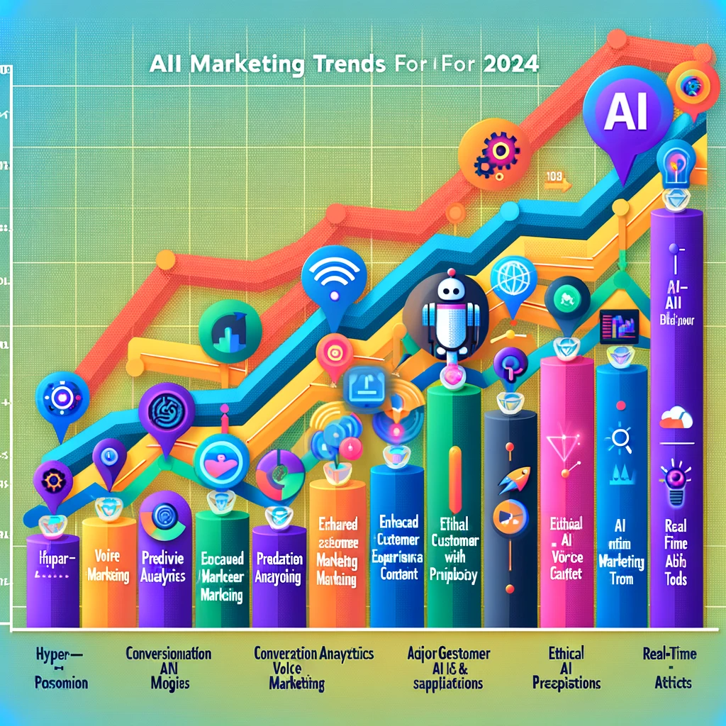 A Graph for 7 AI Marketing Trends